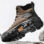 economico Stivali invernali e neve-stivali tattici invernali da uomo con fodera in pelliccia: caldi stivali da trekking militari impermeabili per la sopravvivenza all'aperto, il campeggio e il freddo