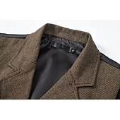 billige Herrevest-Herre سترة Veste Feriereise Daglig Bryllupsfest Stevnemøte Årgang Mote Vår Høst Lomme Knapper Polyester Tweed Bekvem عادي Fiskebein Dobbeltkneppet Hakkjakkeslag Normal Burgunder kaffe Grå Vest