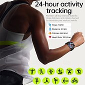 baratos Smartwatch-iMosi TK50 Relógio inteligente 1.72 polegada Relógio inteligente Bluetooth Monitoramento de temperatura Podômetro Aviso de Chamada Compatível com Android iOS Feminino Masculino Chamadas com Mão Livre