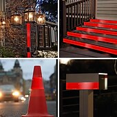 baratos Equipamento de Camping-Fita refletiva dot-c2 de alta visibilidade - 1 adesivo de advertência de segurança à prova d&#039;água e resistente para visibilidade noturna e cuidado com perigos, ideal para reboques, caminhões,