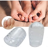 economico Cura Personale &amp; Salute-30 pezzi di protezioni per dita in silicone per donne, separatori di dita in gel anti-attrito, copri dita traspiranti per uomini e donne, manicotti per dita per unghie incarnite, calli, duroni,