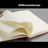 Χαμηλού Κόστους Notebooks &amp; Planners-σημειωματάριο προβάτου A5 δερμάτινο ημερολόγιο γραφείου σημειωματάριο ημερολόγιο σημειωματάριο χαρτικά μαθητής τάξη σημειωματάριο με επένδυση 100 σελίδες/200 σελίδες