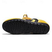 economico Sneakers da uomo-scarpe da ginnastica sportive rosse e bianche da uomo: eleganti scarpe da corsa con rete traspirante per abbigliamento casual, palestra e avventure all&#039;aria aperta