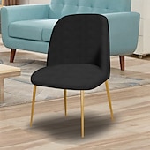 cheap Dining Chair Cover-Modern Low-Back Chair with 5x5 Grid Design - Rounded Frame, Minimalist Aesthetic, Compact and Stylish Seating