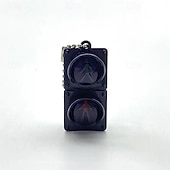 abordables Pendentifs et ornements pour voiture-Clé de feu de circulation - véritables lumières rouges, vertes et jaunes compatibles avec les sacs à dos, les vélos et les sacs - un joli cadeau pour les conducteurs, les cyclistes et les piétons -