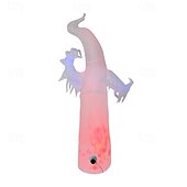 economico Halloween all&#039;Aperto-1 lampada gonfiabile da 2,4 m/8 piedi con striscia luminosa bianca a forma di fiamma per Halloween, modello ad aria, per interni ed esterni, cortile, giardino, prato, atmosfera di festa, spina