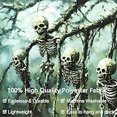 halpa halloween seinävaatteita-Halloween Luuranko Moderni Olohuone Koristeet Seinä Ovi Tausta