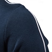 abordables Sudaderas Básicas_-Hombre Sudadera Sudadera con cremallera completa Negro Azul Marino Caqui Gris Claro Gris Oscuro Cuello Alto Plano Retazos Deporte Casual Diario Ropa de calle Fresco Ropa deportiva Primavera &amp; Otoño