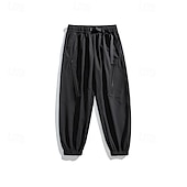 baratos Partes inferiores-Homens Calças de Trilha Calças impermeáveis Calças com cordão Calças Softshell Ao ar livre Normal Prova-de-Água A Prova de Vento Calças Bolsos Cintura elástica Preto Branco Acampar e Caminhar Corrida