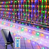 お買い得  クリスマスのあかり-1.5m 3M 6メートル ストリングライト クリスマスストリングライト 96/192/672 LED EL 温白色 クールホワイト マルチカラー LEDネットメッシュストリングライト ハロウィーン ソーラー駆動 ホリデー 24 V
