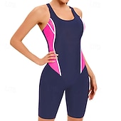 abordables Lycra de surf-Femmes Maillot de bain Maillot Anti UV Protection Solaire UV UPF50+ Sans manches Maillot de Bain Natation Surf Patchwork Été Printemps Automne