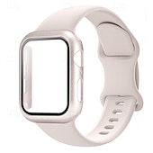 baratos Pulseiras de Apple Watch-Pulseira Esportiva Fecho Moderno Compatível com Pulseira Apple Watch 38mm 40mm 41mm 42mm 44mm 45mm 49mm com caixa Mulheres Homens Antichoque Silicone pulseira de substituição para iwatch Ultra 2