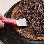 お買い得  キッチン用品＆小物-多機能ステンレススチール製クリーニングスクレーパー2個 - キッチンコンロの隙間クリーナー、鍋底スクレーパー、クリーニングナイフ