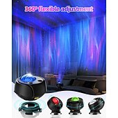 economico luci del proiettore della galassia stella-proiettore aurora boreale 15 combinazioni proiettore galassia 60 effetti luce proiettore stella per camera da letto luce notturna con telecomando altoparlante bluetooth timer