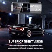 Недорогие Видеорегистраторы для авто-D28 1440P / 2160P Новый дизайн / HD / с задней камерой Автомобильный видеорегистратор 170° Широкий угол 2 дюймовый IPS Капюшон с WIFI / Ночное видение / G-Sensor 4 инфракрасных LED