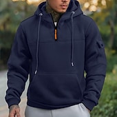 economico Felpa Tattica-Per uomo Felpa con cappuccio Felpa con cappuccio a zip intera Felpa con cappuccio in pile Felpa con cappuccio tattica Nero Blu marino Cachi Grigio chiaro Grigio scuro Con Cappuccio Semplice Cerniera