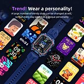 abordables Montres connectées-LOKMAT OCEAN MAX Montre intelligente 1.96 pouce Smartwatch Montre Connectée Bluetooth Podomètre Rappel d&#039;appel Moniteur d&#039;Activité Compatible avec Android iOS Femmes Hommes Longue Veille Appels Mains