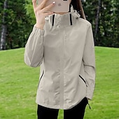 abordables Chaquetas impermeables-Mujer Cortavientos Chaqueta Chaqueta para senderismo Impermeable Al aire libre Impermeable Resistente al Viento Trajes de senderismo Ropa de senderismo Primavera Otoño Camiseta Camping / Senderismo