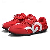 economico Sneakers da uomo-scarpe da ginnastica sportive rosse e bianche da uomo: eleganti scarpe da corsa con rete traspirante per abbigliamento casual, palestra e avventure all&#039;aria aperta
