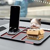 cheap Vehicle Service-Anti-Skid Car Dashboard Sticky Pad, Multifunctional Silicone Phone Holder Mat with Temporary Parking Number Plate, GPS Mount and Storage Organizer for Car Console