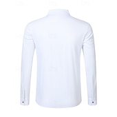 economico Camicie di lino-Per uomo Camicia Camicia di lino Camicia casual Camicia con Bottoni Camicia di cotone Semplice Vacanza Camicia hawaiana Nero Bianco Giallo Blu marino Manica Lunga Bavero Primavera Autunno