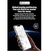 olcso GPS-alapú nyomkövető eszközök-bluetooth (csak iOS) tracke ip68 vízálló, újratölthető okoscímke kulcskereső helymeghatározó hanggal tárgykövető kártya kulcstartóba, poggyászba, hátizsákba, bőröndbe, útlevélbe