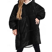 preiswerte Mädchen Daunen- und Parkajacke-Kinder Mädchen Kapuzensweatshirt Einfarbig Langarm Tasche Winter Streetwear Täglich Polyester Lässig Figurbetonter Schnitt