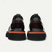 billige Klassiske Pensko-Herresko i ekte skinn med vingetupp og brogues, klassisk brunt formelt fottøy for kontor, banketter og bryllup