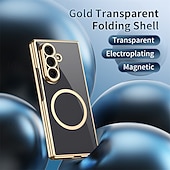 Χαμηλού Κόστους Samsung Θήκη-τηλέφωνο tok Για Samsung Galaxy Z Fold 7 Z Διπλώστε 6 Z Fold 5 Z Fold 4 Θήκη μαγνητικής προσρόφησης Μαγνητική Υποστήριξη ασύρματης φόρτισης Ανθεκτική σε πτώσεις PC