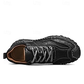 baratos Ténis para Homem-sapatos casuais masculinos marrons com cadarço e sola durável, calçados confortáveis para caminhadas ao ar livre, trabalho e uso diário