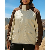 levne Fleece a 3 v 1 bundy-Dámské Rüzgarlık Softshellová bunda Dağcı Ceketi Bunda 3 v 1 Zima Venkovní Slátanina Voděodolný Větruvzdorné Vrchní část oděvu Bílá Fialová Khaki Kávová