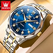 halpa Mekaaniset kellot-OLEVS 6727 Miesten Kello Alkuperäinen Ylellinen Automaattinen Mekaaninen Kello Vesitiivis Kalenteri Viikko Ruostumatonta Terästä Kello