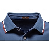 abordables Polo Élite para Hombres-Hombre Polo Trabajo Negocio Cuello Vuelto Manga Larga Ocio Cómodo Plano Bloque de Color Puro Todas las Temporadas Ajuste regular Rojo rubí Negro Blanco Azul Marino Oscuro Gris claro Verde Ejército