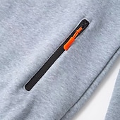 economico Felpa Tattica-Per uomo Felpa con cappuccio Felpa con cappuccio a zip intera Felpa con cappuccio in pile Felpa con cappuccio tattica Nero Blu marino Cachi Grigio chiaro Grigio scuro Con Cappuccio Semplice Cerniera