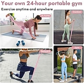 Недорогие аксессуары для сверл-3 эластичных резинки для упражнений в форме восьмерки с ручками для женщин, мужчин, рук, плеч, спины, ног, поддержания формы, фитнес-тренировки для всего тела, йоги, перетягивания каната для домашнего