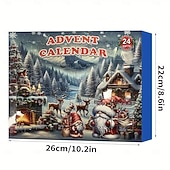 お買い得  アドベントカレンダー-クリスマス ドワーフ ノーム 到着カレンダー 2025 3D ドワーフ クリスマス カウントダウン カレンダー デコレーション 24 体のドワーフ人形付き 女性 大人 子供へのクリスマス ノーム ギフト