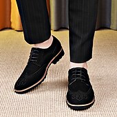 abordables Officiel-Chaussures derby brogue marron pour homme – Chaussures habillées à lacets vintage pour le travail, le quotidien et les tenues décontractées élégantes