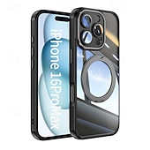 Недорогие Чехлы для iPhone-телефон Кейс для Назначение iPhone 17 Pro Max 17 Air 16 15 14 Pro Max 13 Pro Max Кейс на заднюю панель Магнитный Откидная подножка Защита от удара броня ТПУ