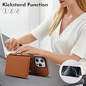 ieftine Carcase iPhone-telefon Maska Pentru 16 15 14 Pro Max 16e 13 Pro Max 13 Mini Capac Spate cu Lanyard Cric Loc pentru card Retro TPU PU piele