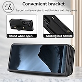 olcso Samsung-tokok-telefon Ügy Kompatibilitás Samsung Galaxy Z-hajtás 7 Z Hajtogatás 6 Z Fold 5 Z Fold 4 Felhajtható fedél Kártyahely Ütésálló Retro PC PU bőr