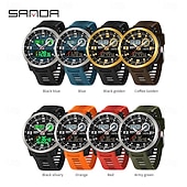 cheap Digital Watches-SANDA Fashion Brand Sport Electronics Watches Gift for men Outdoors Analog Digital Man Watch Luminous Waterproof Backlight Wristwatch