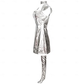 voordelige Beroep en Uniform Kostuums-Kostuum Robot Astronaut Cosplay Volwassenen Dames Halloween Carnaval Feest Prestatie Aankleden