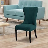 baratos Cobertura de Sofa-Capa de cadeira curva com grade 5x5 - capa elástica para cadeiras semicirculares ou arqueadas, estilosa &amp;capa protetora para móveis para uso em sala de estar
