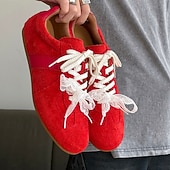 abordables Baskets-Baskets rétro à lacets en daim pour hommes, chaussures décontractées légères pour le style urbain et les tenues de week-end
