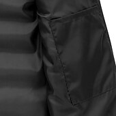 billiga Herrarnas puffer väst-Herr Pufferväst Väst Gilet Semester Dagligen Datum Mode Ledigt Vinter Ficka Polyester Håller värmen Bekväm Ensfärgat Dragkedja Huva Normal Svart Rubinrött Orange Mörkblå Väst