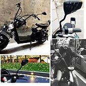 economico Decorazioni per Halloween all&#039;aperto-coppia di specchietti retrovisori laterali a forma di teschio, accessori per moto, design Ghost Claw, specchietti retrovisori modificati riflettenti per scooter elettrici Harley, parti di guida eleganti