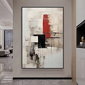 זול ציורי שמן-ציורי שמן מופשטים בעבודת יד עם טקסטורה על בד מודרני לקישוט חדר, תמונה לעיצוב הבית, ללא מסגרת, ציור לא מתוח, מינטורה