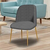 cheap Dining Chair Cover-Modern Low-Back Chair with 5x5 Grid Design - Rounded Frame, Minimalist Aesthetic, Compact and Stylish Seating