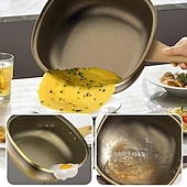 お買い得  調理器具-12インチのチタン合金ノンスティックポット、蓋付きチタンノンスティックフライパン、卵焼き、炒め物、煮込み、蒸し煮、その他の調理に