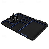 cheap Vehicle Service-Anti-Skid Car Dashboard Sticky Pad, Multifunctional Silicone Phone Holder Mat with Temporary Parking Number Plate, GPS Mount and Storage Organizer for Car Console